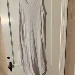 Asymmetrical White Dress